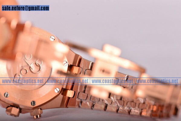 Audemars Piguet 1:1 Replica Royal Oak Chronograph 41MM Chrono Watch Rose Gold 26320OR.OO.1220OR.04 (EF)